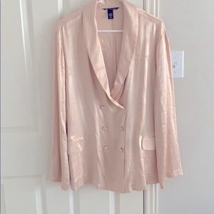 Victoria’s Secret satin top - Blazer Style